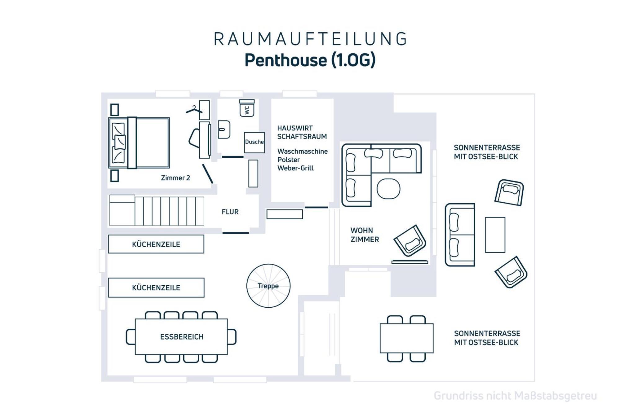 Grosse Penthouse Ferienwohnung Mit Meerblick, Sonnenterrasse & Luxusbad Von "Momentic" Sierksdorf Εξωτερικό φωτογραφία